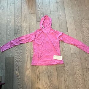 Lululemon Pink Hooded Quarter Zip